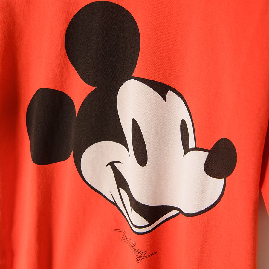 Mickey Mouse red short sleeve blouse