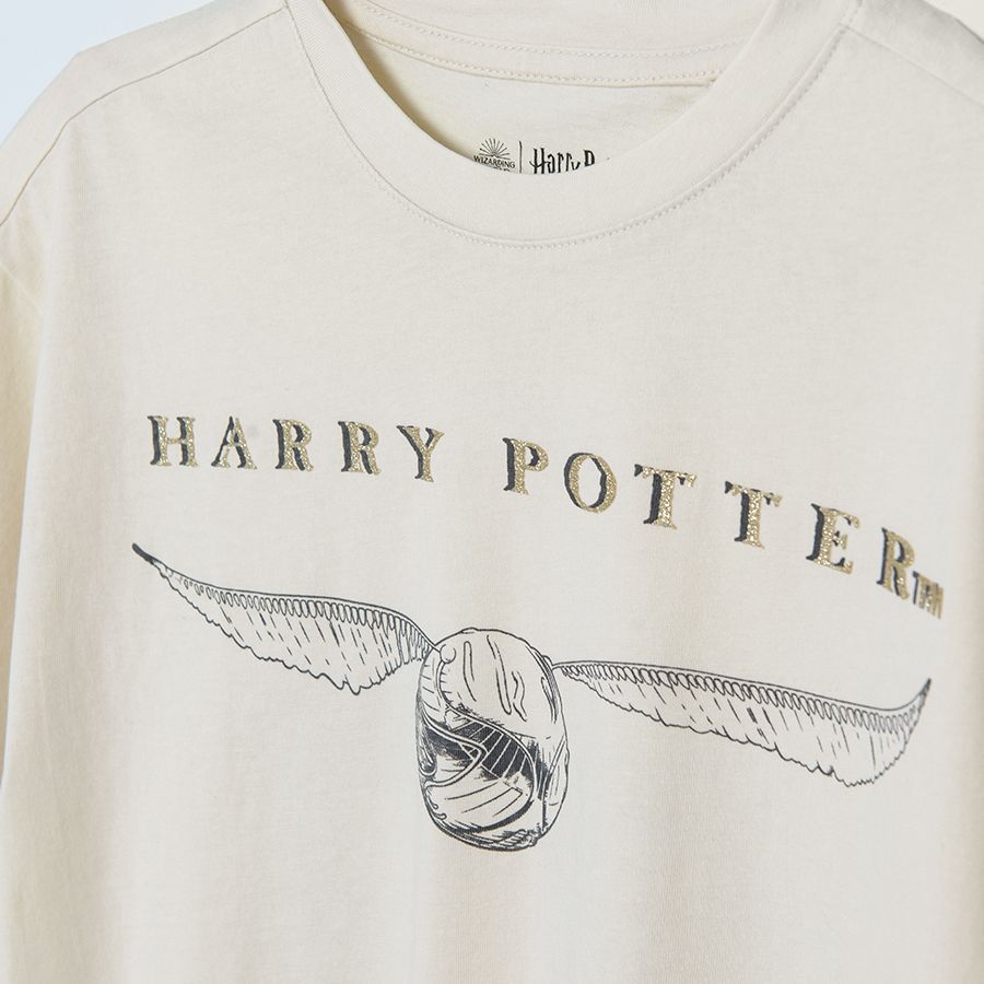 Harry Potter cream short sleeve blouse