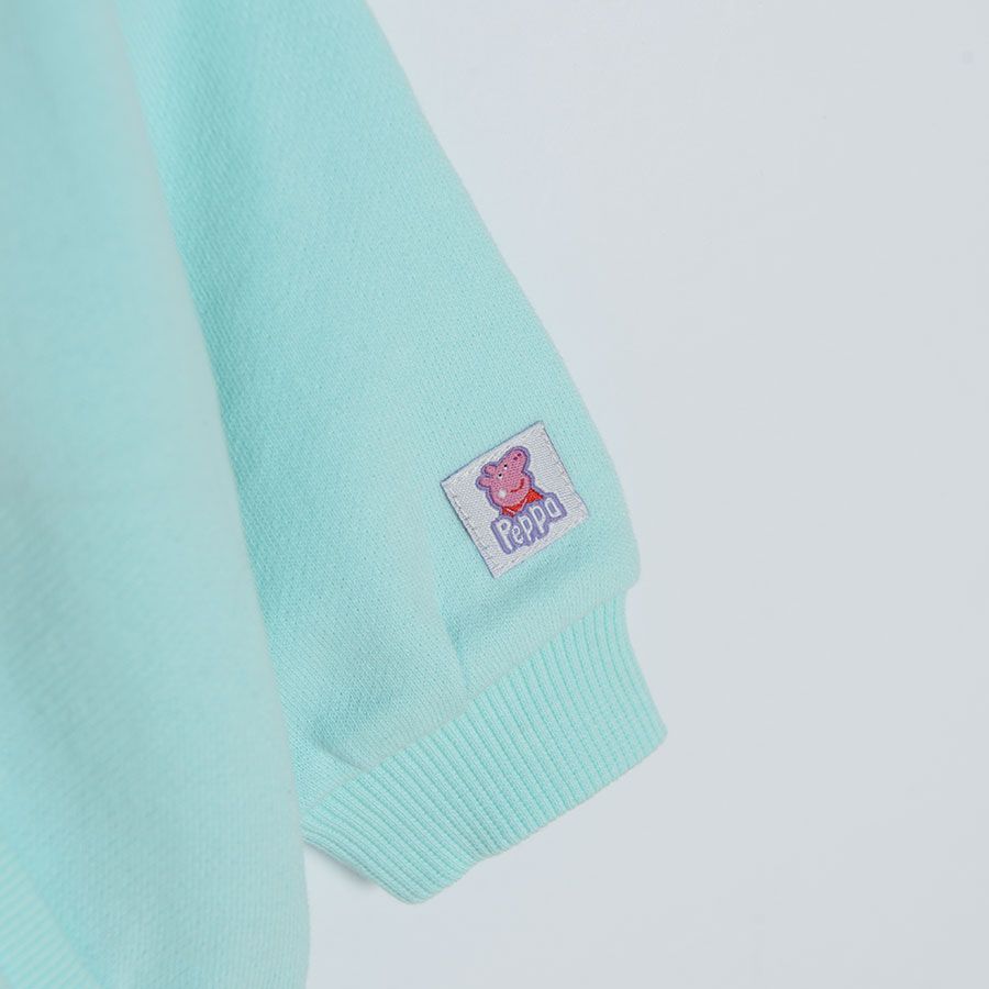 Ligh mint Peppa Pig sweatshirt
