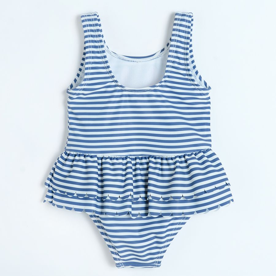 Minnie Mouse navy blue stripes swimming suit