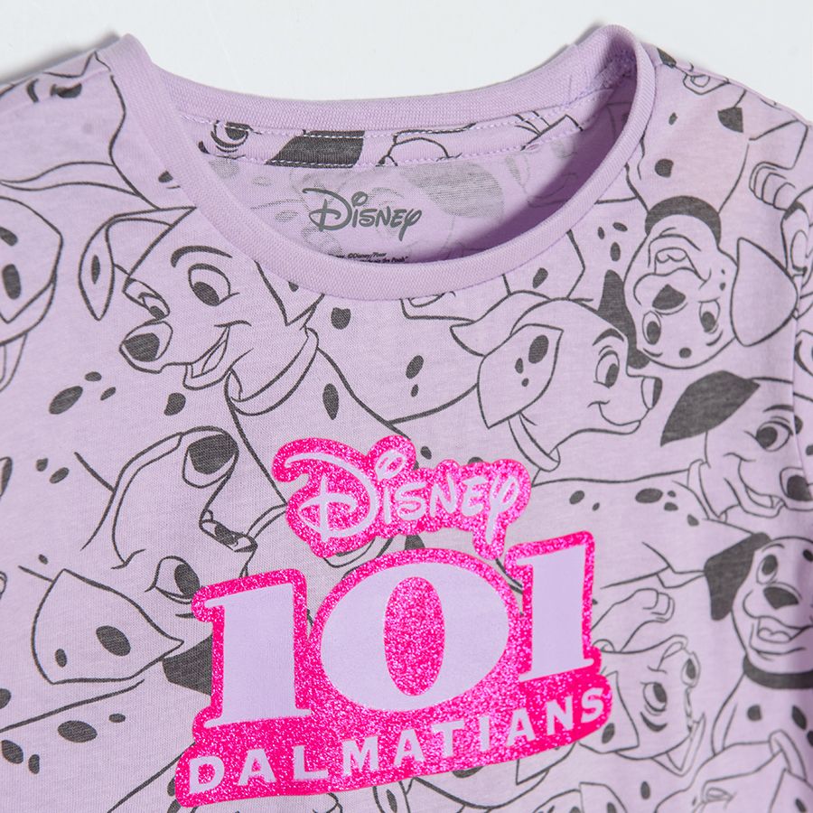 Violet 101 Dalmatians short sleeve T-shirt