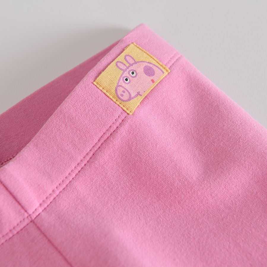 Pink Peppa Pig leggings