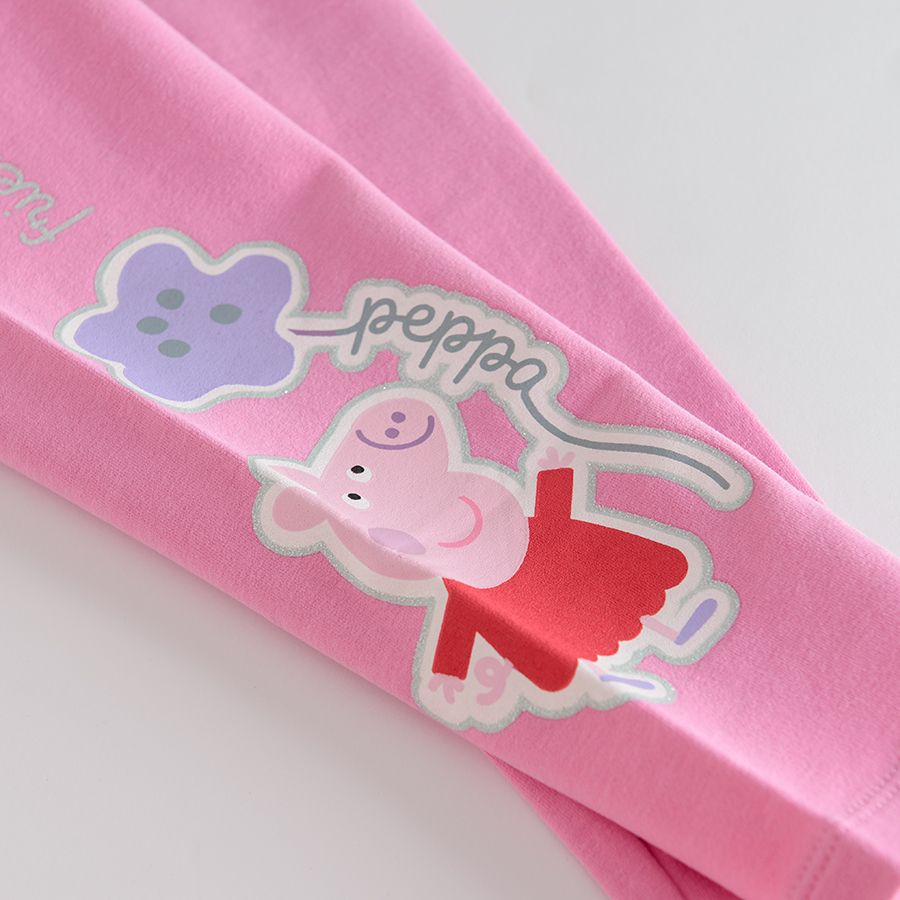 Pink Peppa Pig leggings