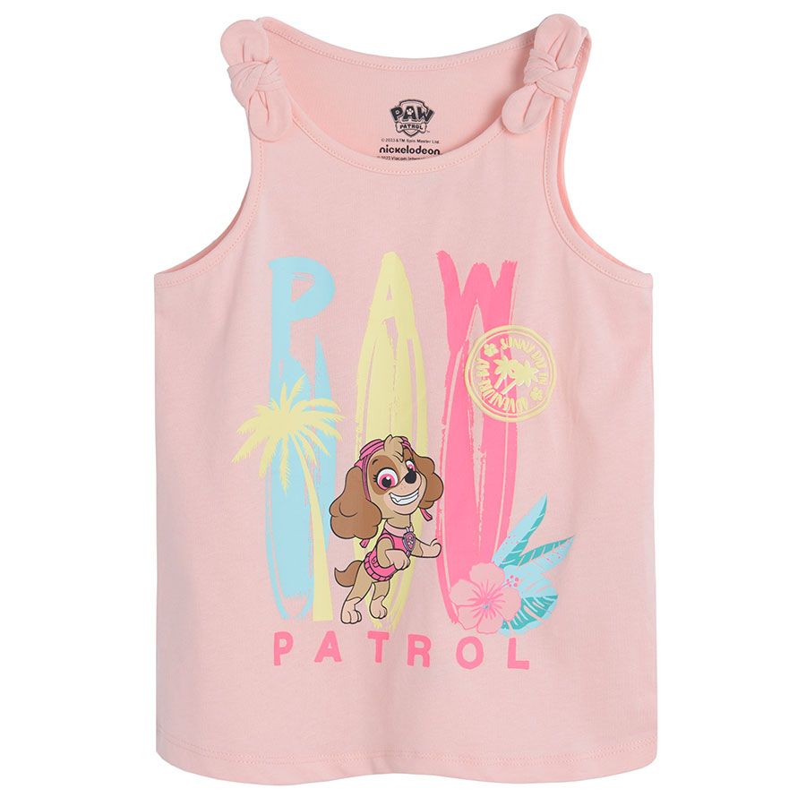 Paw Patrol pink sleeveless T-shirt