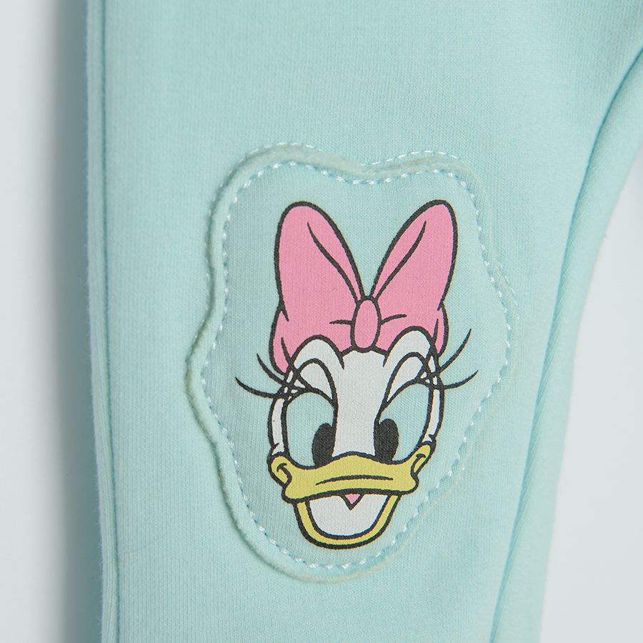 Κολάν γαλάζιο με κεντημένη στάμπα Minnie Mouse και Daisy Duck