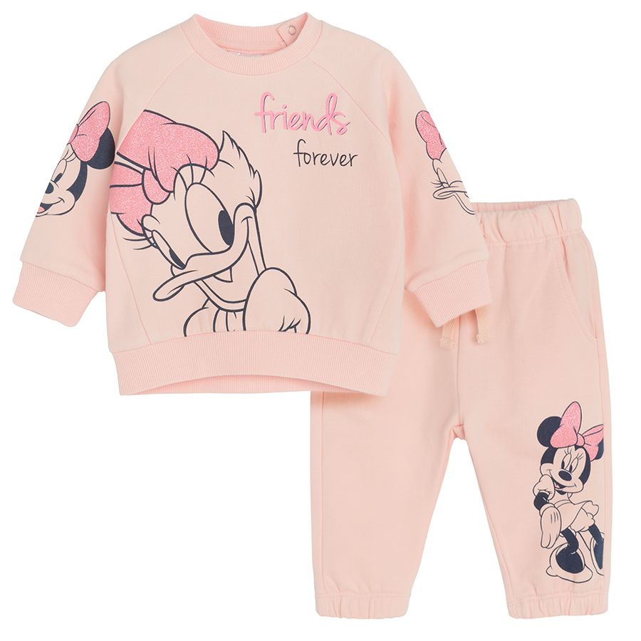 Minnie Mouse and Daisy Duck pink jogging set