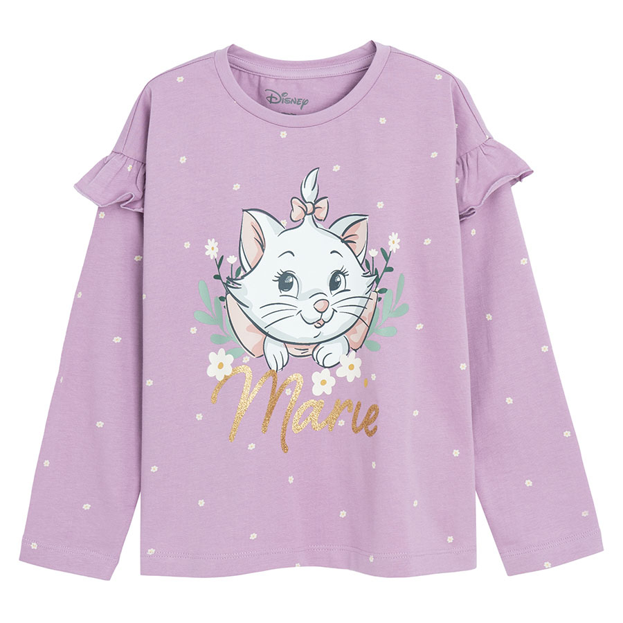 Marie Aristocat violet long sleeve blouse