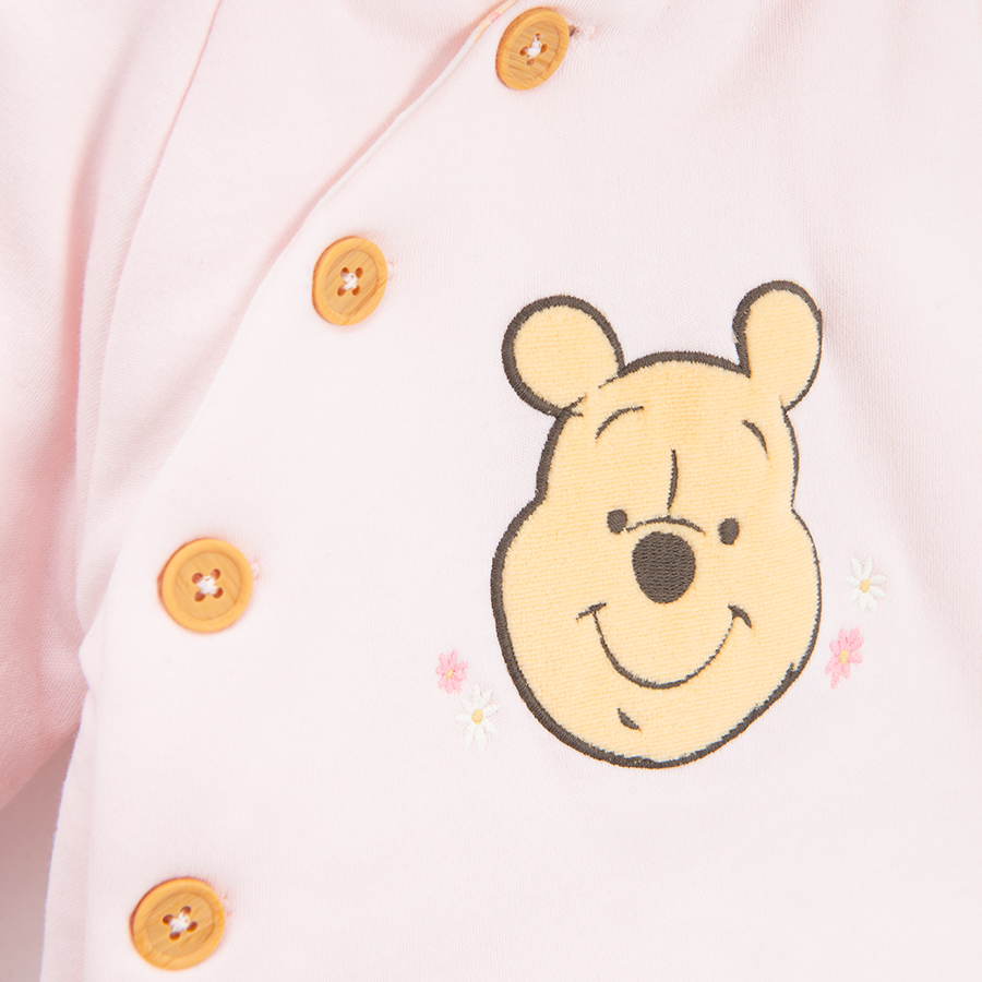 Winnie the Pooh pink wrap hooded cardigan