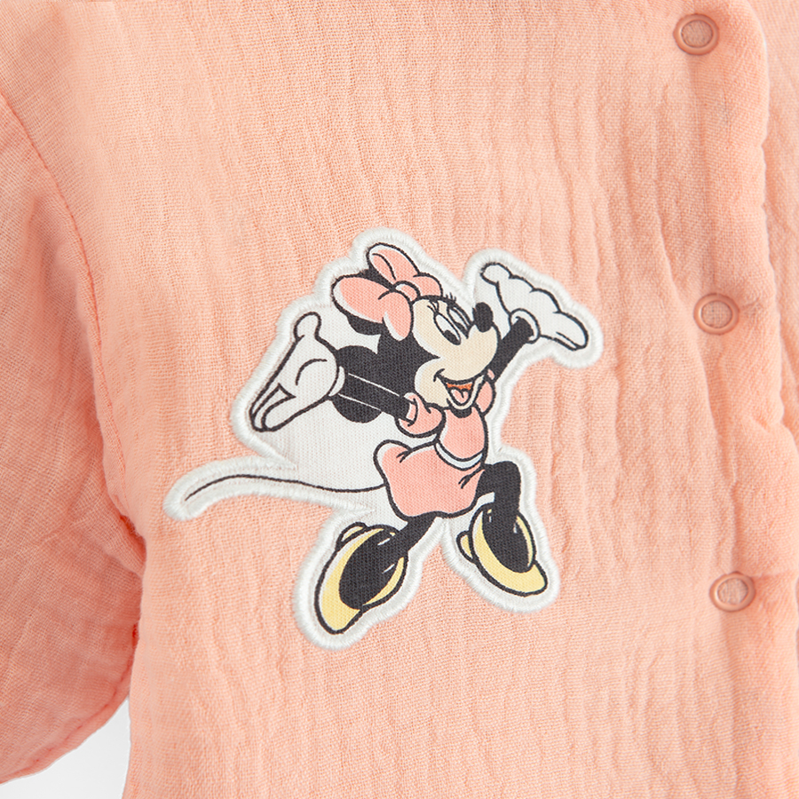 Minnie Mouse ecru button down light jacket