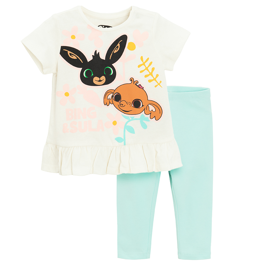 Bing Bunny set, T-shirt and leggings- 2 pieces