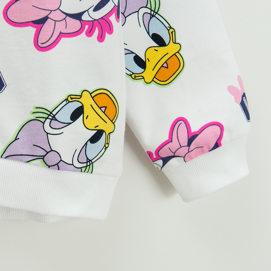 Minnie Mouse and Daisy Duck white sweatetshirt