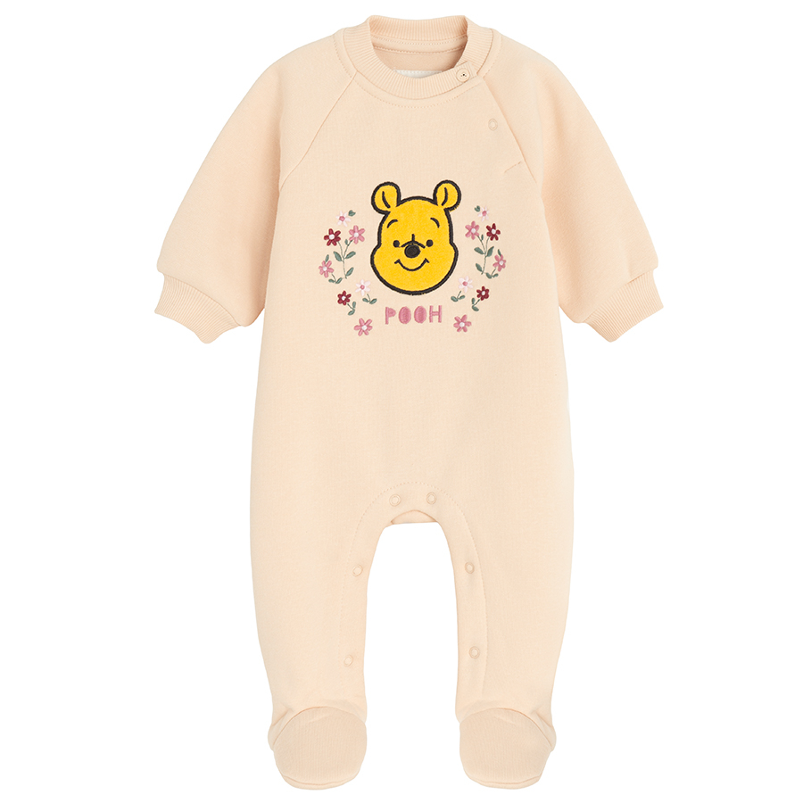 Φορμάκι ολόσωμο ροζ με κεντημένη στάμπα WINNIE THE POOH