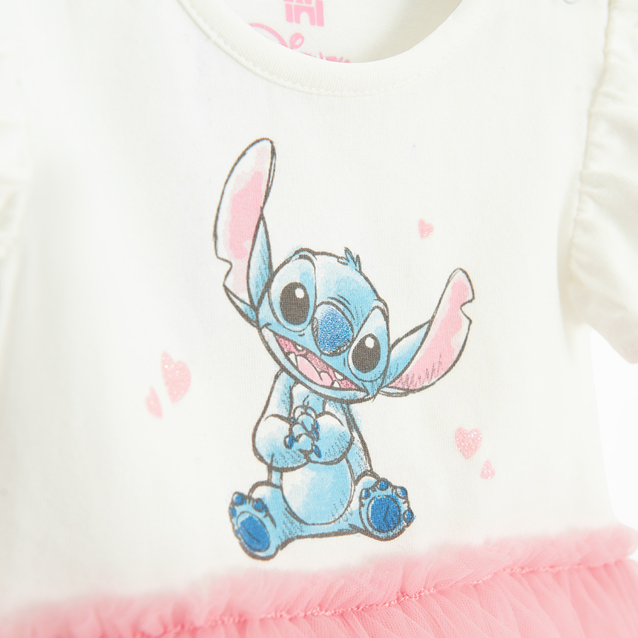 Φορμάκι κοντομάνικο με τούλι LILO & STITCH