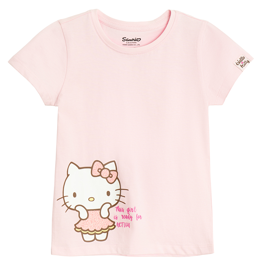 Μπλούζα ροζ κοντομάνικη HELLO KITTY