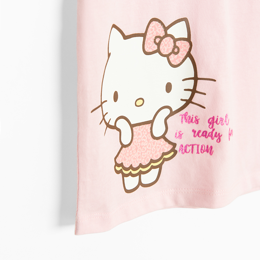 Μπλούζα ροζ κοντομάνικη HELLO KITTY