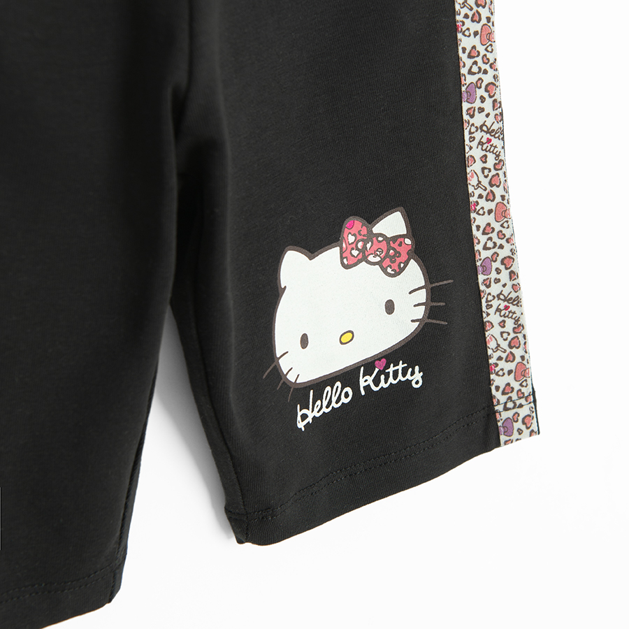 Κολάν μαύρο ποδηλατικό HELLO KITTY