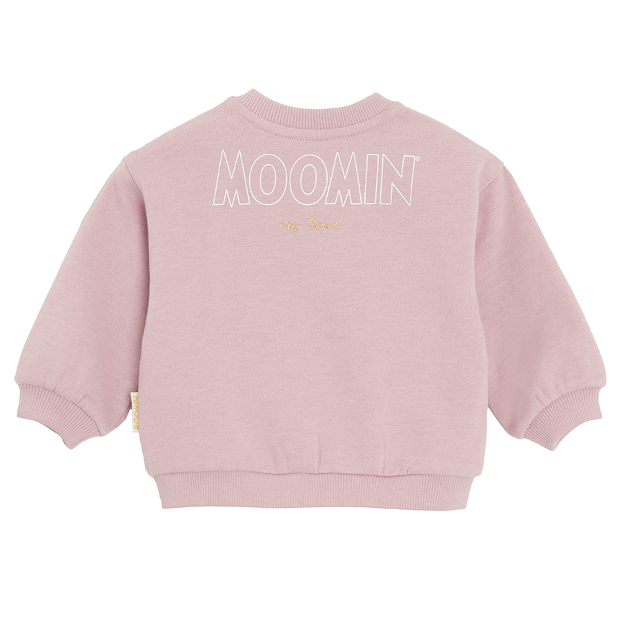 Ζακέτα ροζ με φερμουάρ MOOMINS