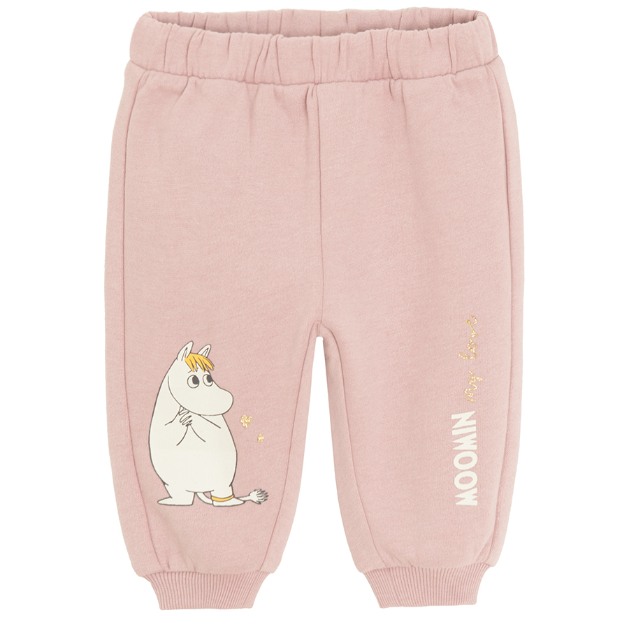 Φόρμα παντελόνι ροζ MOOMINS