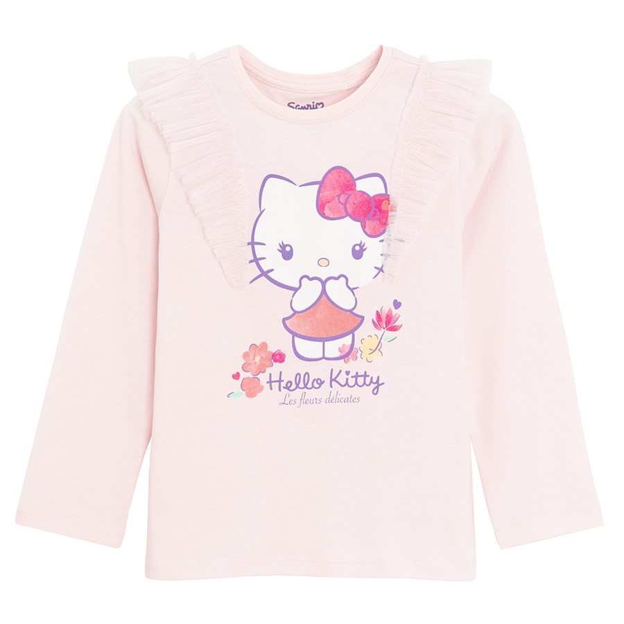 Μπλούζα ροζ μακρυμάνικη HELLO KITTY