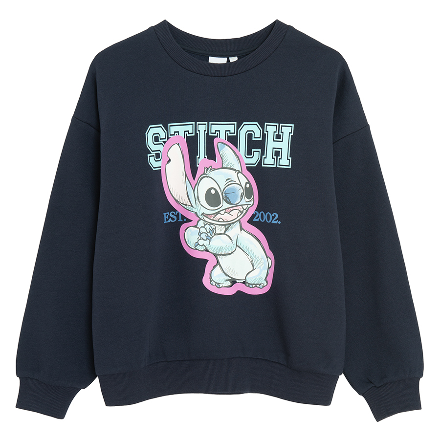 Φούτερ σκούρο μπλε LILO & STITCH