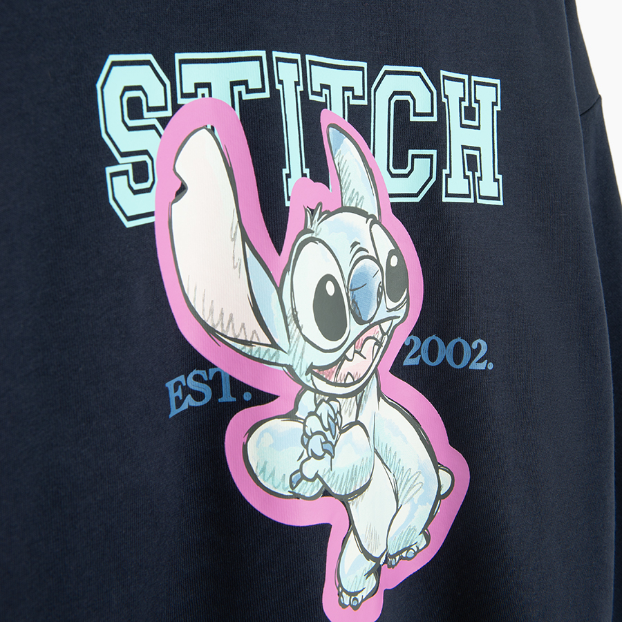 Φούτερ σκούρο μπλε LILO & STITCH