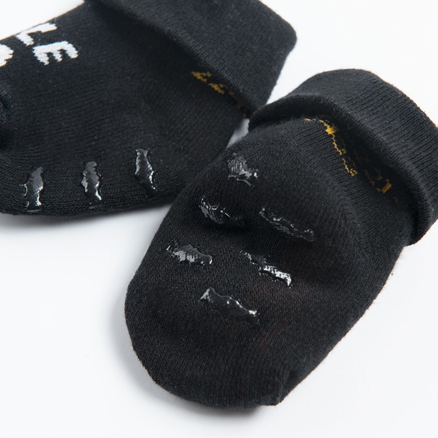 Κάλτσες μαύρες με αντιολισθητικές σόλες με στάμπα Batman