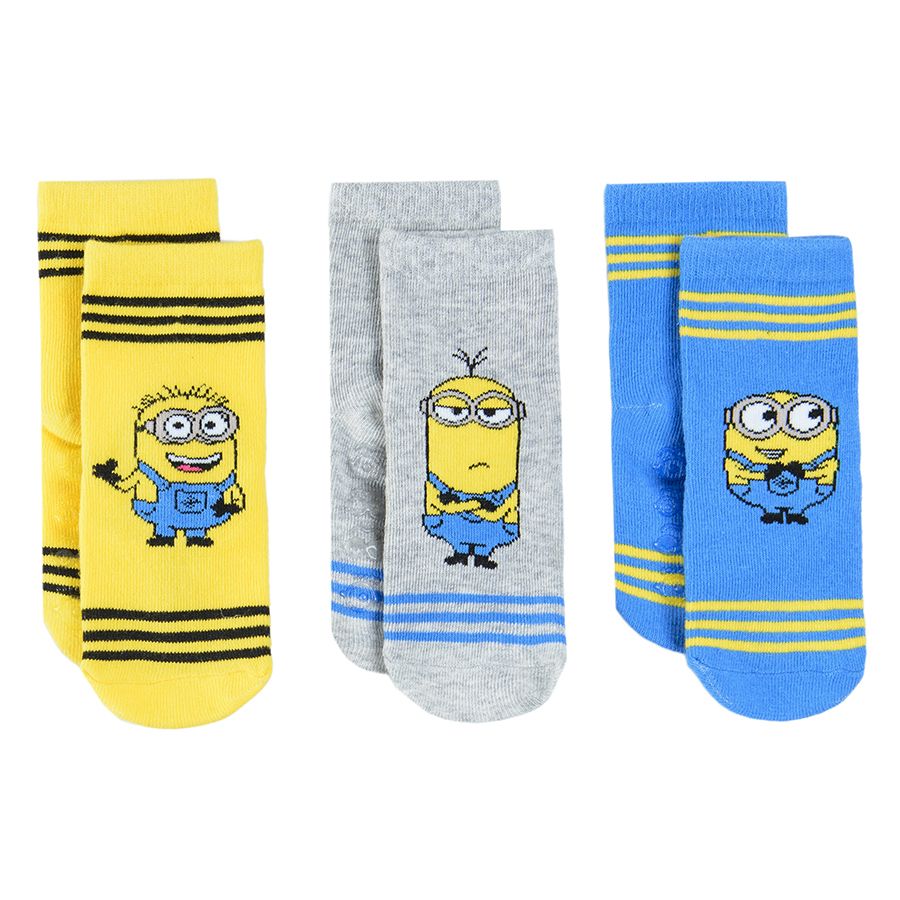 Minions socks 3-pack