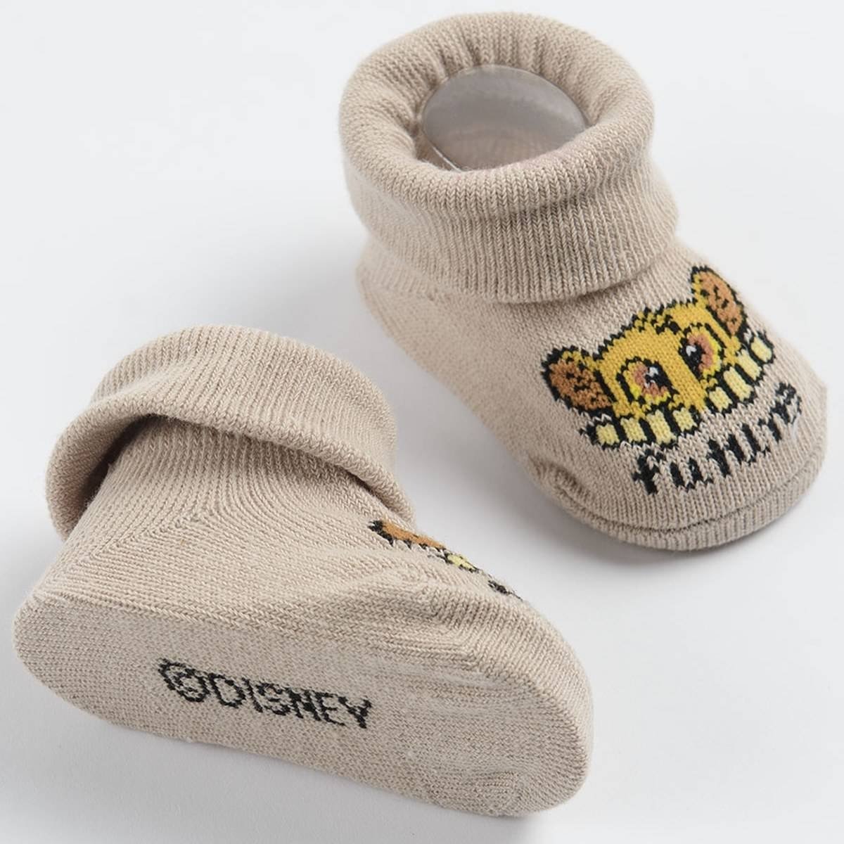Beige The Lion King socks in box