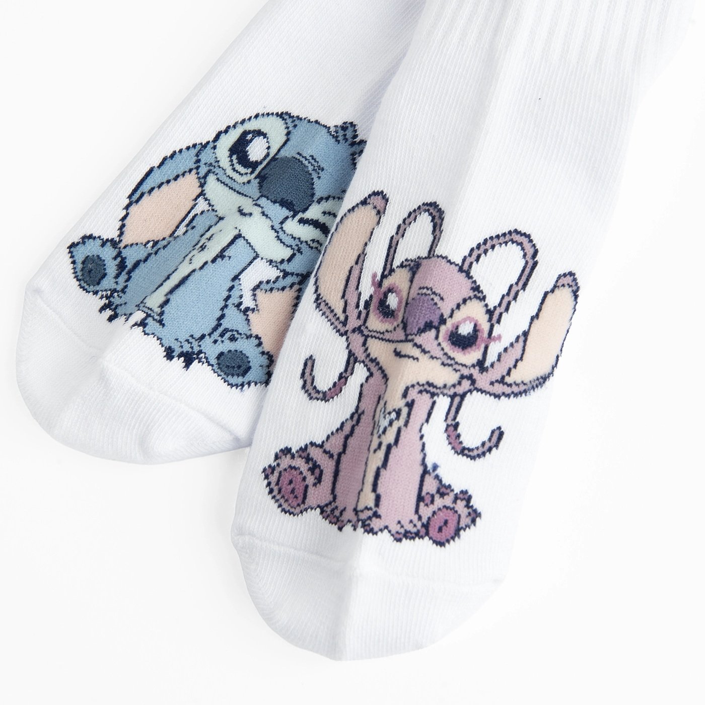 Κάλτσες 3 ζεύγη λευκές με στάμπα LILO & STITCH