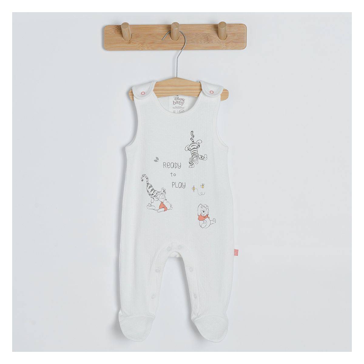 Winnie the Pooh cream long sleeve bodysuit and sleepsuit set