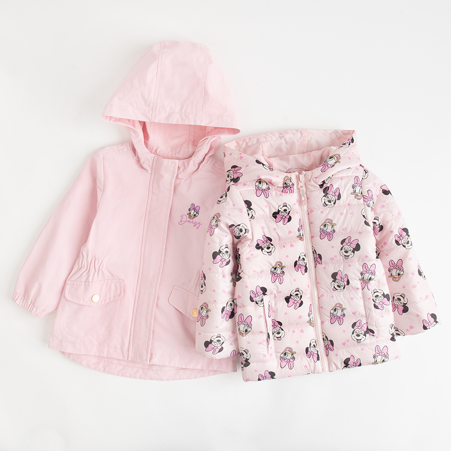 Μπουφάν 3 σε 1 ροζ με στάμπα MINNIE MOUSE DAISY DUCK DISNEY