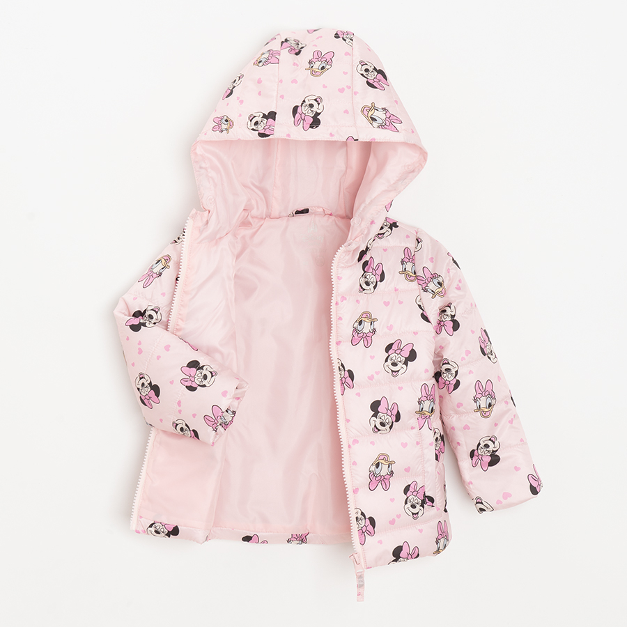 Minnie Mouse pink zip through hooded jacket