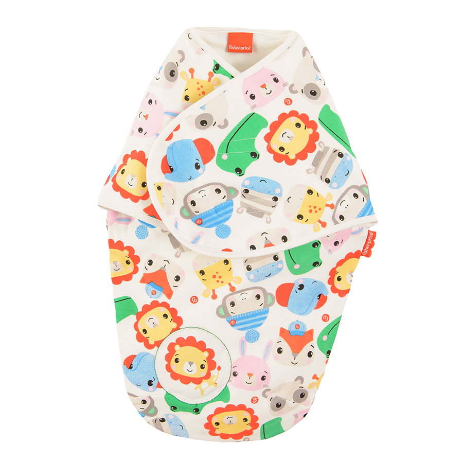 Υπνόσακος μπεζ με στάμπα FisherPrice