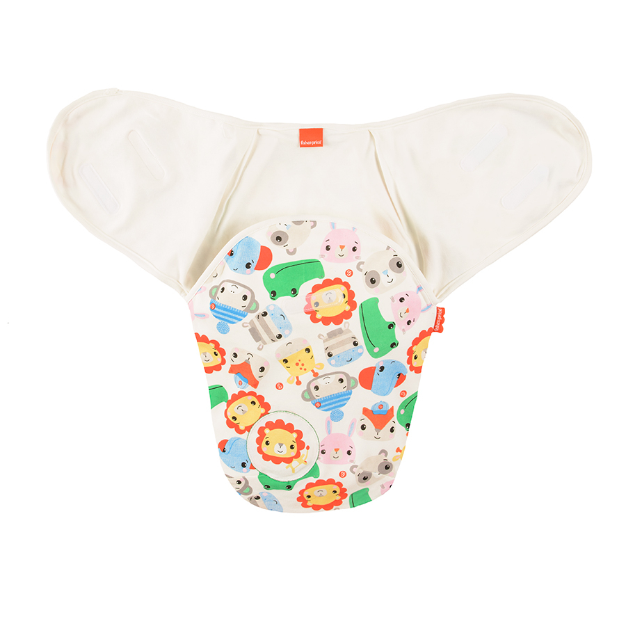 Υπνόσακος μπεζ με στάμπα FisherPrice