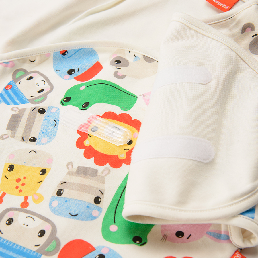 Υπνόσακος μπεζ με στάμπα FisherPrice