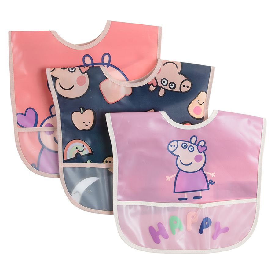 Peppa Pig bibs 3-pack
