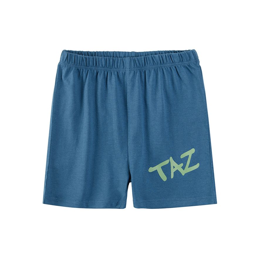 Taz Looney Tunes short sleeve blouse and shorts pyjamas