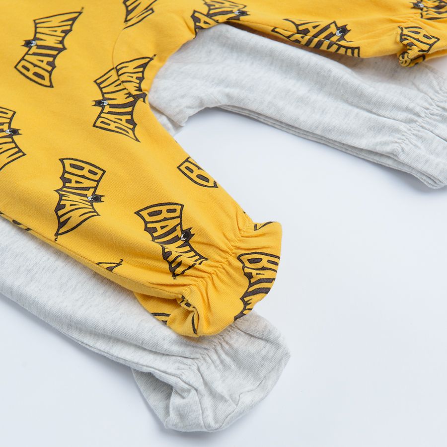Batman grey and yellow overall- 2 pack
