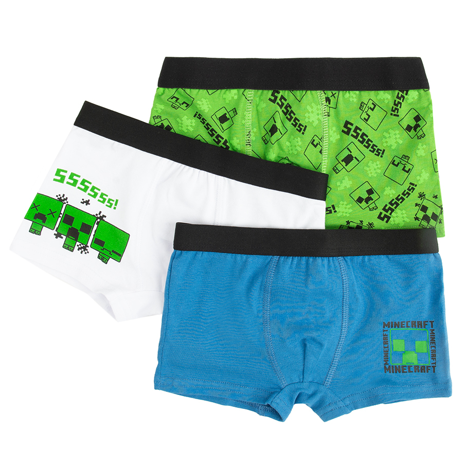 Minecraft boxer shorts- 3 pack