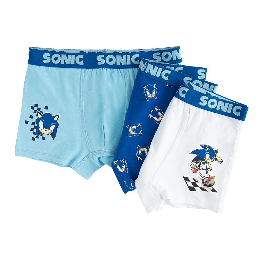 Εσώρουχα μποξεράκια 3 τμχ με στάμπα SONIC