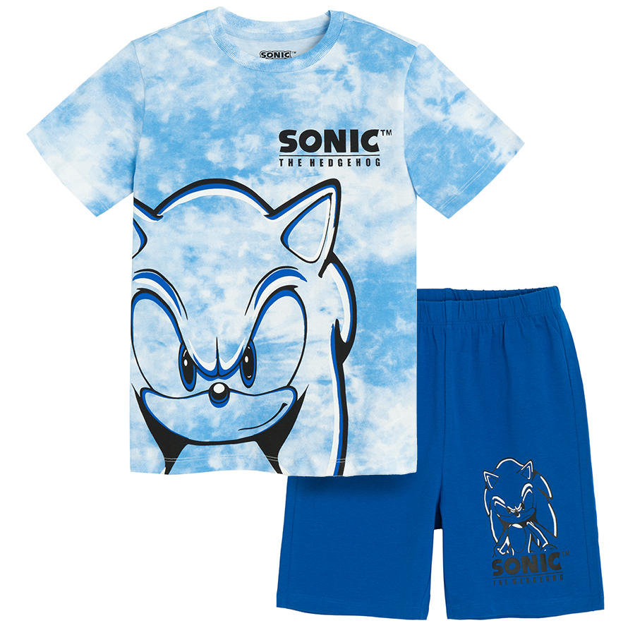 Πυτζάμα μπλε κοντομάνικη SONIC