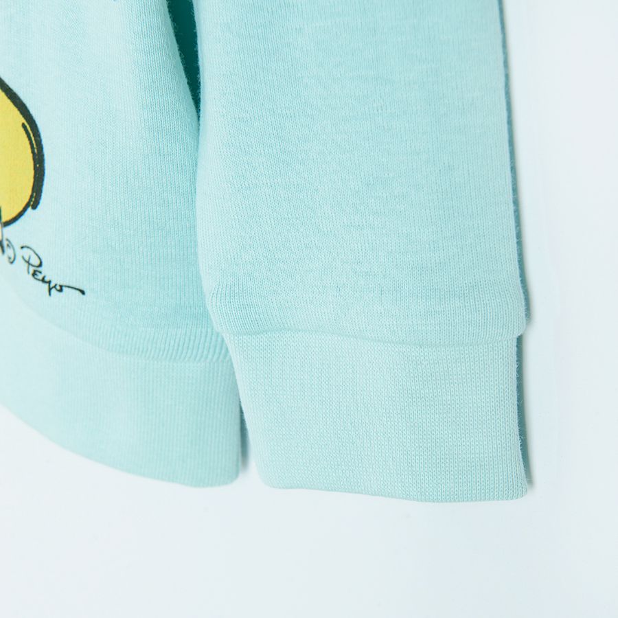 Πυτζάμες σετ μπλούζα μακρυμάνικη και παντεμόνι με στάμπα Στρουμφάκια, The Smurfs