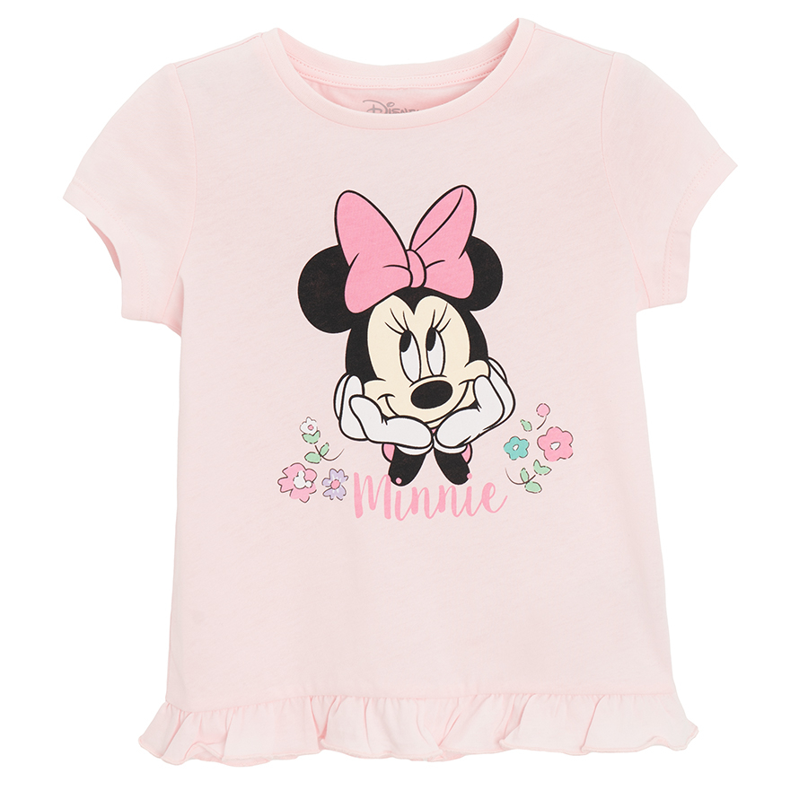 Minnie Mouse pink pyjamas, short sleeve T-shirt and pants
