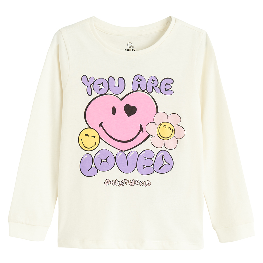 Πυτζάμες λευκές SMILEY WORLD