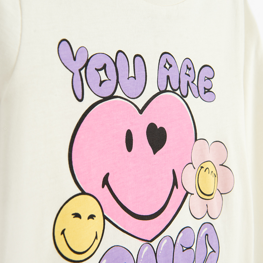 Πυτζάμες λευκές SMILEY WORLD