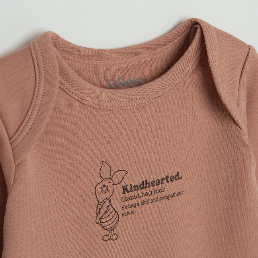 Winnie the Pooh long sleeve bodysuits- 5 pack