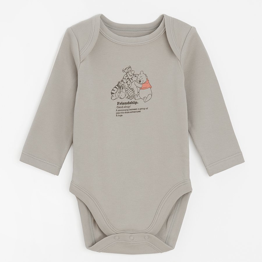 Winnie the Pooh long sleeve bodysuits- 5 pack