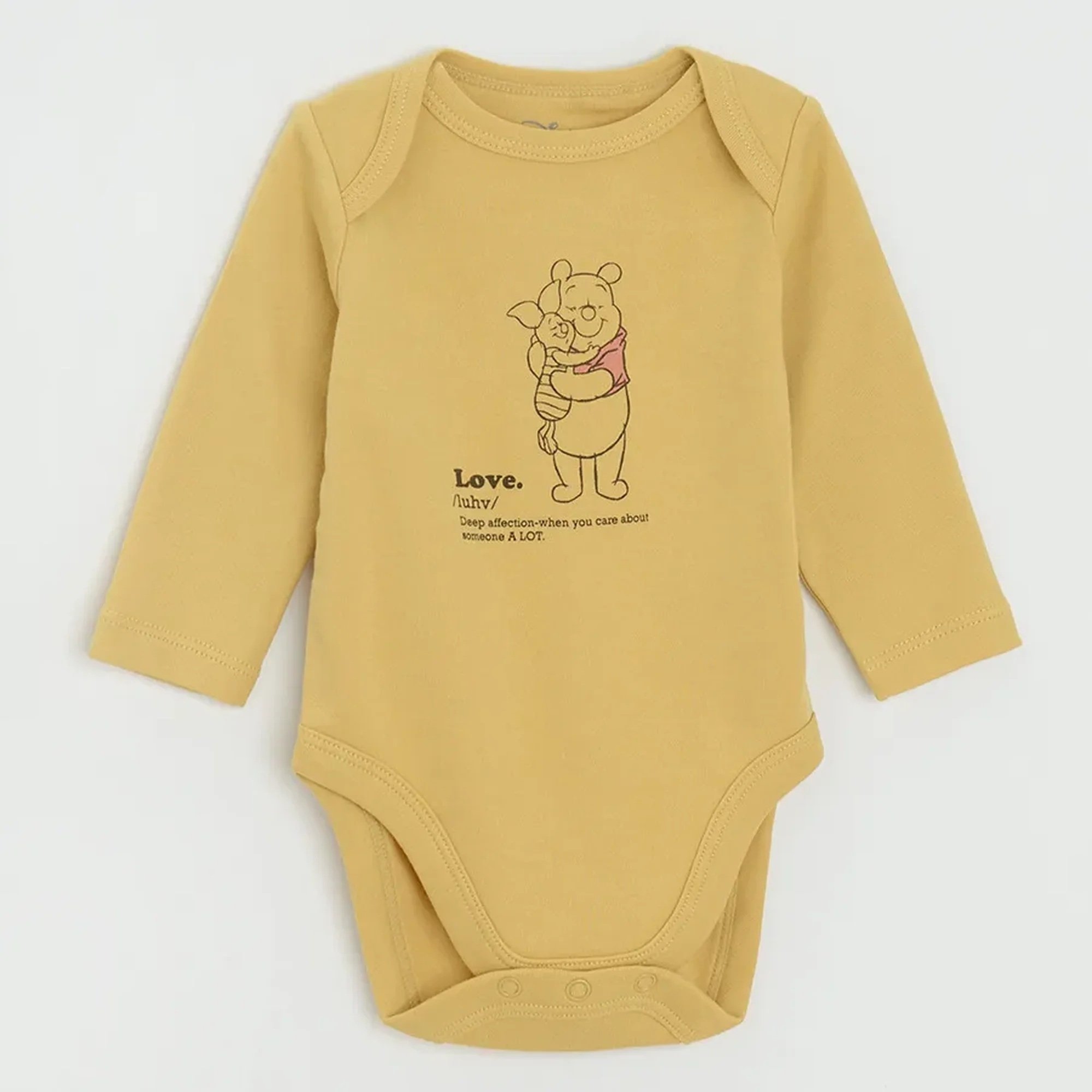 Winnie the Pooh long sleeve bodysuits- 5 pack