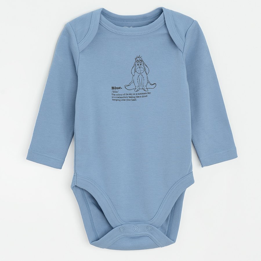Winnie the Pooh long sleeve bodysuits- 5 pack