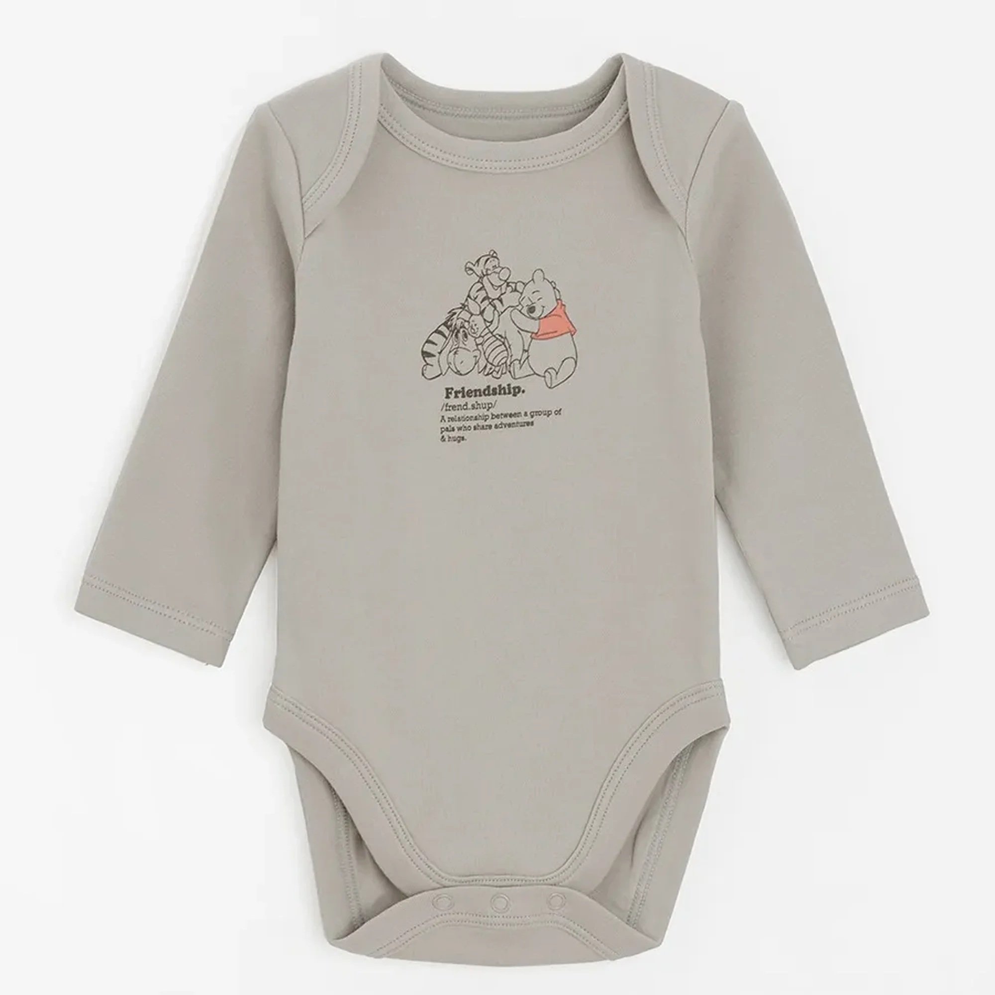 Winnie the Pooh long sleeve bodysuits- 5 pack
